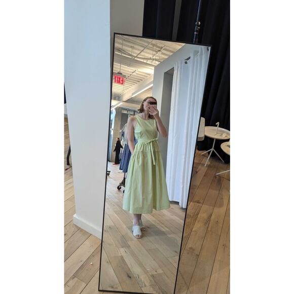 3.1 PHILLIP LIM X RTR Pale Yellow Sleeveless Belted Midi Dress Size 4 - Picture 16 of 16